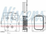 Nissens 90777 Oil Cooler - Durable Aluminum Construction for Cars & Mechanics — Oil System