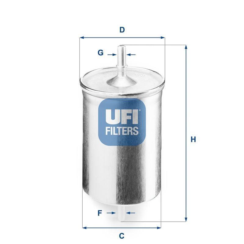 UFI Gasoline Filter 31.718.00 - OE Quality for 97 Golf IV & Bora — Fuel Delivery