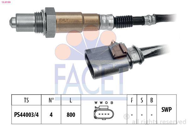Facet 10.8199 Oxygen Sensor Volkswagen Passat 1.4 TSI CZCA — Oxygen & Air-Fuel