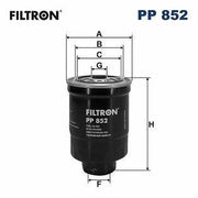 filtron-pp852-fuel-filter, filtron-pp852-specifications FILTRON PP852 Fuel Filter - Compatible with H100, L200, L300, Bongo, K2500, Pregio | 136mm Height FILTRON PP852 Fuel Filter for Cars filtron, fuel-filter, car-maintenance, mechanics, automotive-parts, h100, l200, bongo, pregio, ai-generated