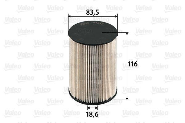 VALEO Fuel Filter for Golf V, Jetta III and 4 more models — Fuel Delivery