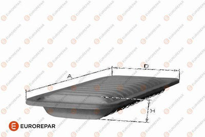 Eurorepar 1682262680 Psa / Erp Air Filter Asx 1.6 10-> Lancer 07-Peugeot 4007 2.2 HDi 07-> (1444.Ws)