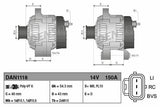 DENSO Alternator 12V (150A) - OE Quality for Focus II, C-Max & Kuga — Starting & Charging