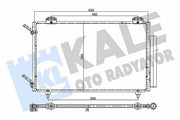 kale-ac-condenser, kale-357745-climate-control, kale-2002-2007-condensers KALE AC Condenser - Reliable Performance for Car Owners & Mechanics | 24.8 in x 15.4 in x 0.6 in KALE AC Condenser 02-07 for 2.0 D-4D kale, ac-condenser, car-parts, climate-control, automotive, mechanics, car-owners, cooling-system, aluminum, ai-generated