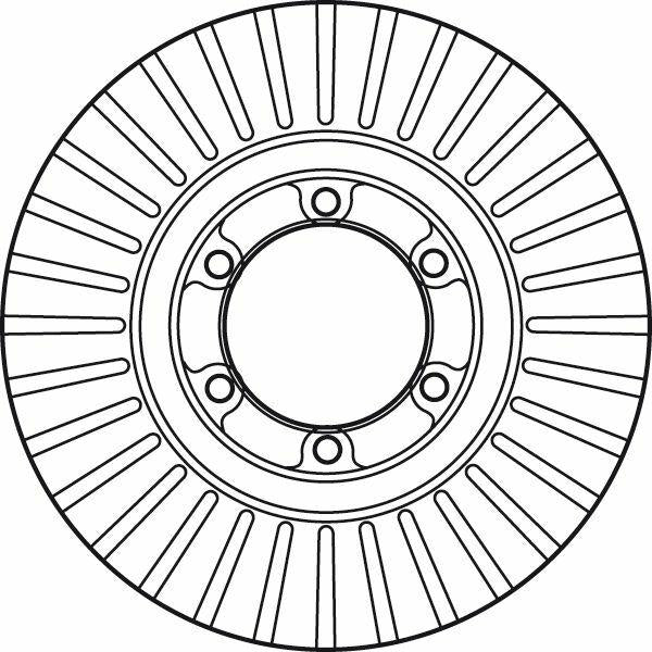 trw df6022 brake disk front view, trw df6022 brake disk rear view TRW DF6022 Disk Brake for 1999-2004 Hyundai Galloper - Ventilated Design, High Performance | 1 Unit TRW DF6022 Disk for 99-04 Hyundai Galloper trw, brake-disk, hyundai-galloper, car-owners, mechanics, ventilated-brake-disk, automotive-parts, disk-brake, high-performance, ai-generated