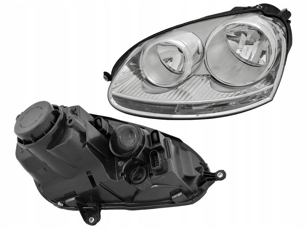 Volkswagen Jetta 2004-2009 Left Headlight - Nickel Plated for Jetta — Headlights