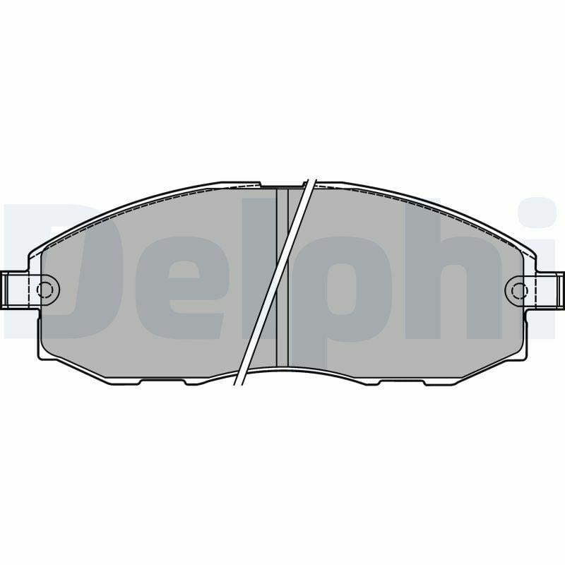 delphi lp1434 brake pads for hyundai starex, front brake pad specifications, delphi brake pads installation view DELPHI LP1434 - Front Brake Pads for Hyundai Starex 2.5 (1997-2002) | Low-Metallic, Noise Reduction DELPHI LP1434 Brake Pads for Hyundai Starex 2.5 delphi, hyundai-starex, brake-pads, front-brake, low-metallic, mechanics, car-owners, brake-parts, auto-repair, ai-generated