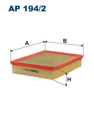 Filtron AP194-2 Air Filter Ssangyong Actyon/Kyron/Rodius 05-