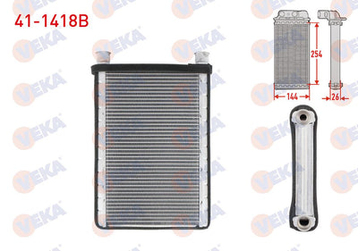 Veka 41-1418B Heater Core Brazing BMW 1 Series (E87) / 3 Series (E90, E92, E93) / X1 (E84) — Heater & Blower