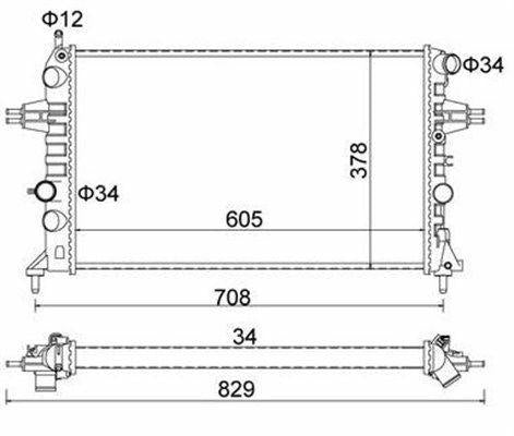 MAGNETI MARELLI Radiator for Astra G 1.6 AC - Reliable Cooling Solution — Radiators & Fans