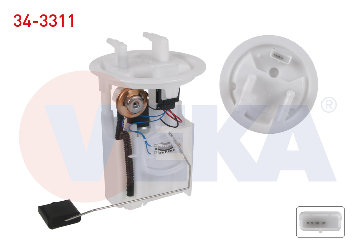 Veka 34-3311 Fuel Tank Level Float 3.5 Bar Left-hand with Connector Peugeot 206 (2A / C) 1.4i 16V 1998-2006 / — Fuel Delivery