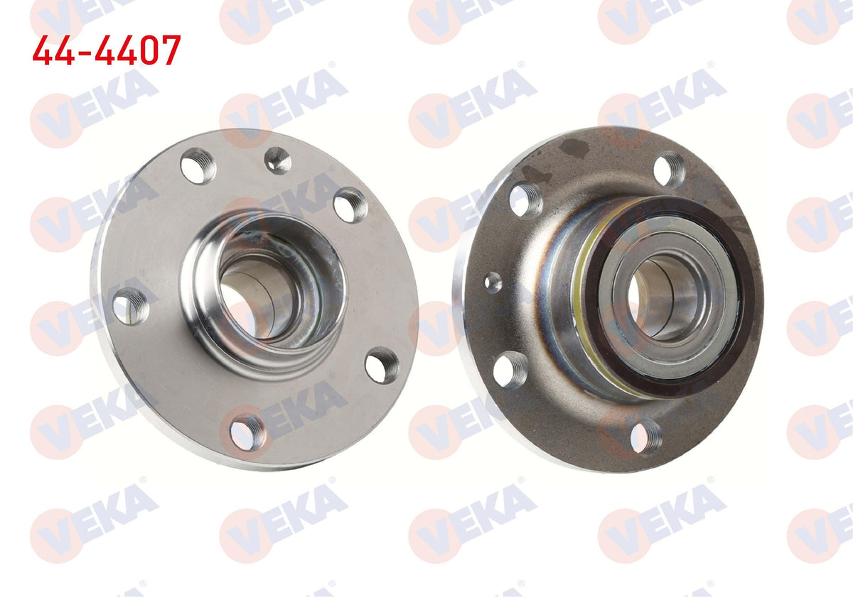Veka 44-4407 Wheel Hub Left-Right Rear with Bearing Volkswagen Golf V (1K1) 1.4i 5 Lug ABS with Sensor 2003 — Hub Assemblies