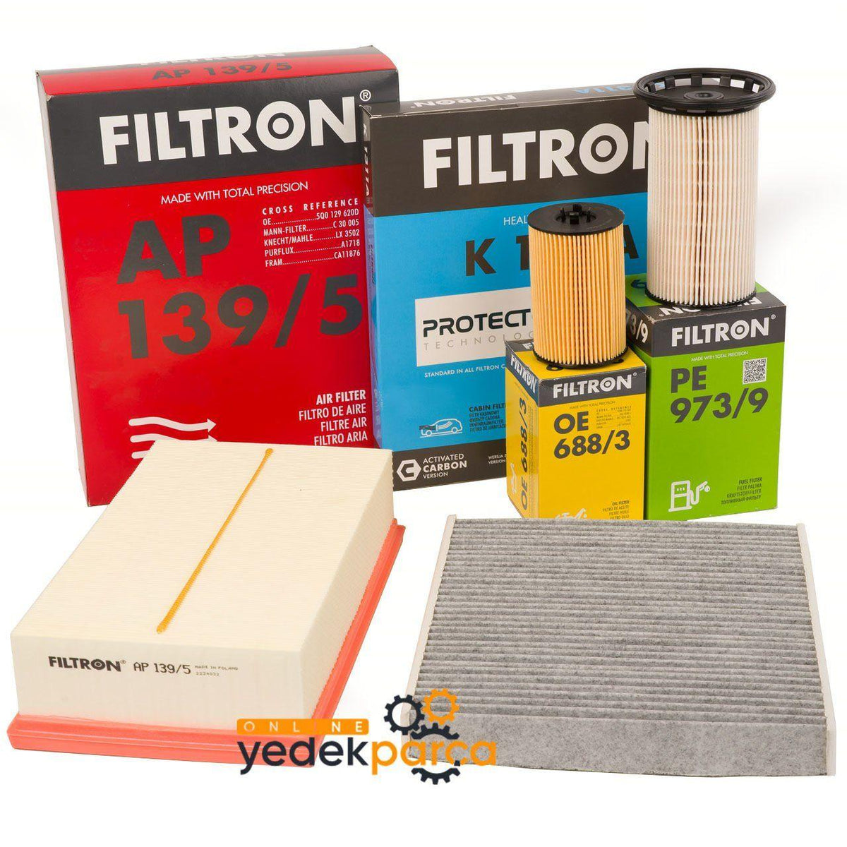 Filtron Volkswagen Golf 7 Diesel Maintenance Filter Set - 2013+ — Maintenance & Service Kits