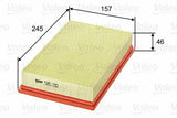 VALEO Car Air Filter - Opel Agila A — Air & Cabin Filters