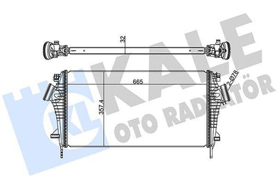 Kale 345700 Turbo Radiator (Intercooler) Opel Insignia A 1.6 2.0 CDTi 2.8 V6 08- — Radiators & Fans