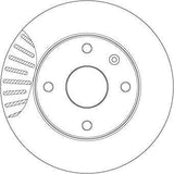 TRW DF7218 Disc Brake - Ventilated Type for Chevrolet Lacetti, Rezzo, Evanda — Brake Rotors & Drums