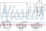 Nissens Klima Tube VW Passat 2001-2005 - Aluminum AC Receiver Drier — Condensers & Evaporators
