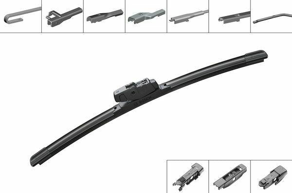 bosch 3397015575 aeroeco squeegee, close up of bosch 38cm classic multi-clip squeegee BOSCH 3397015575 Aeroeco Squeegee - 38Cm Classic Multi-Clip for Car Owners BOSCH 3397015575 Aeroeco Squeegee - 38Cm Classic bosch, squeegee, car-care, vehicle-cleaning, windscreen-cleaner, auto-accessory, aeroeco, multi-clip, car-owners, ai-generated