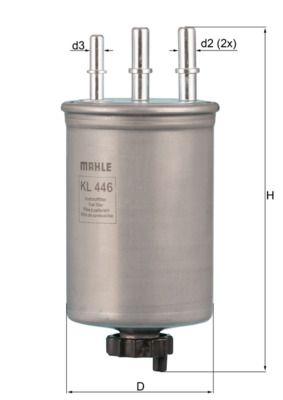 Mahle KL446 Fuel Filter Ford Connect 90Ps 1.8 TDCi 02-13 Mondeo III 2.0-2.2 TDCi — Fuel Delivery