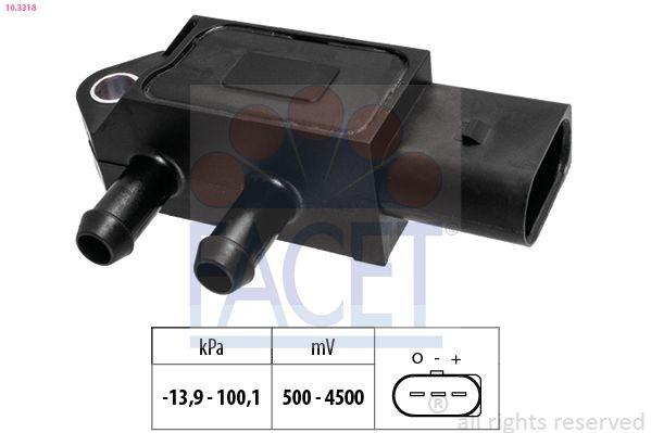Facet 10.3318 Pressure Sensor VW 1.6 TDI 2013-Clh — Vehicle Sensors & Switches