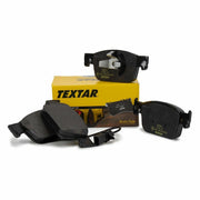 textar audi a5 brake pad set front view, textar audi a5 brake pads side view, textar audi a5 brake pads packaging Textar Audi A5 Brake Pad Set - High Quality Front Brake Pads for 2017 and Later Audi A5 Owners | OEM Fit Textar Audi A5 2017 Brake Pad Set textar, brake-pad-set, audi-a5, car-parts, mechanical-parts, front-brake-pads, car-owners, braking-system, automotive-accessories, ai-generated