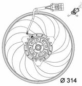 MAHLE CFF118000P - Klima Fan Motor for 01-Corsa.C Gasoline — Motors, Pumps & Antennas