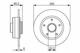 BOSCH Disc Rear (Ad) for Megane III & Scenic - Brake Disks — Brake Rotors & Drums