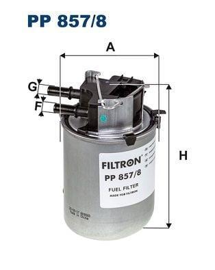 FILTRON Fuel Filter for Nissan Qashqai 1.6 dCi - Compatible with Xtrail and Renault Kadjar — Fuel Delivery