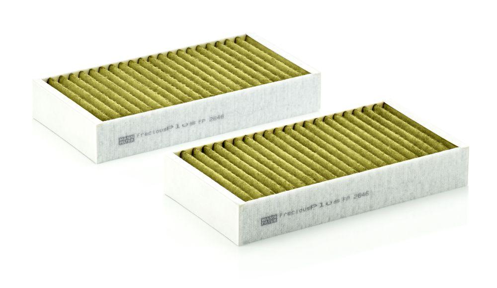 Mann FP2646-2 Cabin Air Filter Set. (Polıfenollu) X164 06 > 12 W164 05 > 11 W251 05 > 12 — Maintenance & Service Kits