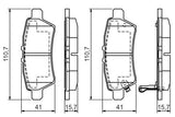 BOSCH 0986494369 Brake Pads - Rear for NP300 Navara & Pathfinder