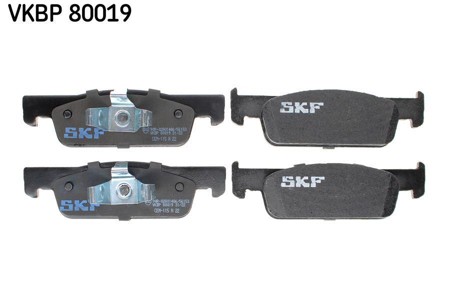 SKF VKBP80019 Front Brake Pad (Set) Clio IV 12 > Logan II 12 > Sandero II 12 > Symbol II 08 > Thin Type — Brake Pads