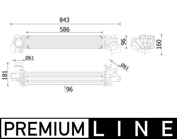 MAHLE BEHR Turbo Radiator - Line for BMW F40-F44-F45-F46-F48-F39 & Mini F54-F55-F56-F57-F60 — Radiators & Fans