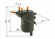 bosch 09864b2023 diesel fuel filter, diesel fuel filter for clio 1.5 dci, high-performance bosch fuel filter BOSCH Diesel Fuel Filter 09864B2023 - Reliable Performance for Clio 1.5 DCI Owners | 5.2 in x 7.4 in BOSCH Diesel Fuel Filter 09864B2023 bosch, diesel-fuel-filter, fuel-filter-09864b2023, clio-1-5-dci, car-parts, automotive, car-maintenance, fuel-system, mechanics, ai-generated