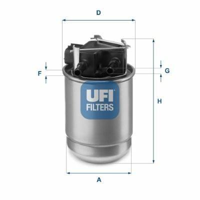 UFI Diesel Filter for Renault Kadjar 2019- — Fuel Delivery