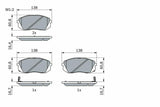 BOSCH Brake Pads 0986494422 - Shock Absorbent Design for Cars