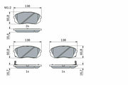 bosch brake pads, front brake pad set for vehicles BOSCH Brake Pads 0986494422 - Shock Absorbent Design for Cars | Low-Metallic Material BOSCH Brake Pads for Multiple Vehicle Models bosch, brake-pads, car-parts, automotive, low-metallic, braking-system, vehicle-maintenance, car-owners, mechanics, ai-generated