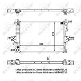 NRF Volvo S60 I 00> Radiator - Aluminum Cooling System for 2.0T, 2.3T and 3 more models — Radiators & Fans