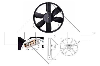 NRF 47402 Fan Motor Golf2-Golf3 Bm 91 — Motors, Pumps & Antennas