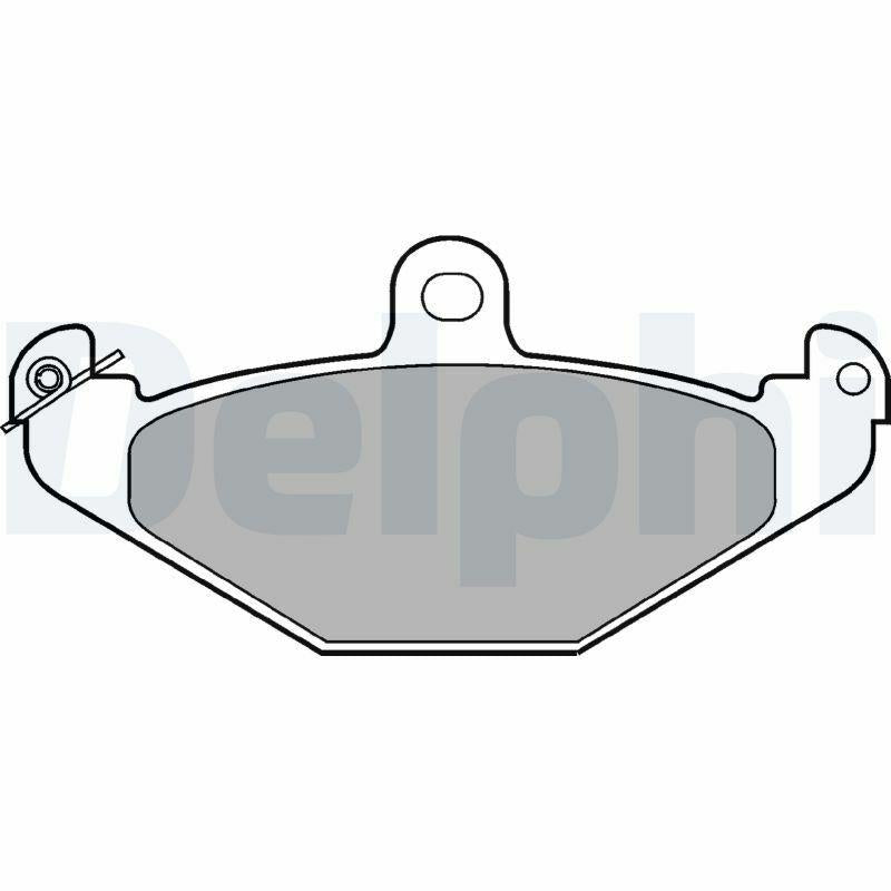 Delphi LP821 Brake Pad Set - Rear Brake Pads for Turbo Models