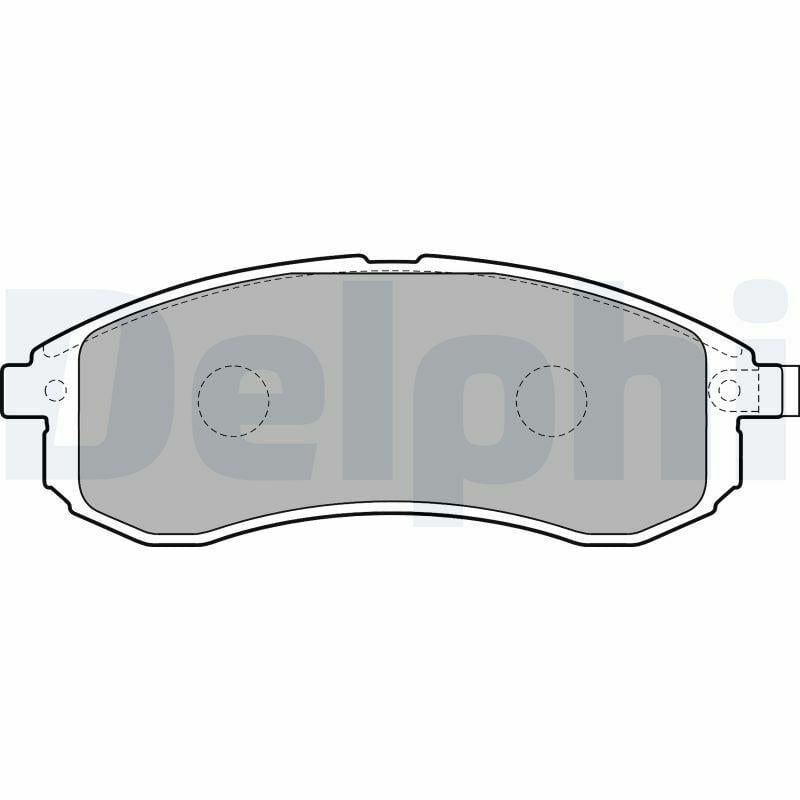 Delphi LP1808 Brake Pads - Front Brake Pads 02-L200 2.5Td