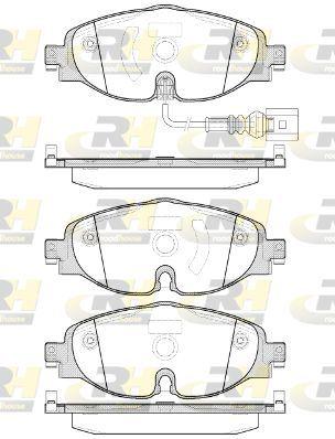 ROADHOUSE 21515.01 Brake Pad Front with Connector Vag Golf 7, Audi A3, Leon Octavia 12 > — Brake Pads