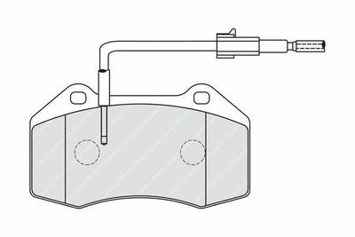 FERODO FDB4040 Front Brake Pad - Fit for Grande Punto 1.4 Abarth — Brake Pads