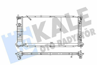 Kale Radiator 362355 - For Ssangyong Actyon II Korando 2.0 E-XDi — Radiators & Fans