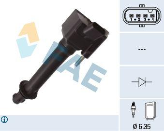 FAE 80459 Ignition Coil Opel Astra J/K/Insignia 1.6 XHT/SHL — Coils & Plugs