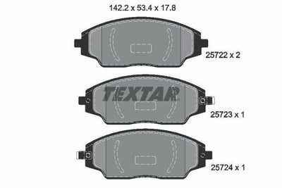 TEXTAR Brake Pad Chevrolet Aveo T300 - High Performance Front Brake Pads