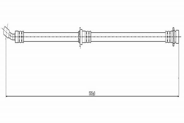 CAVO Brake Hose HR-V 1999-2010 - Front Brake Hose — Brake Hydraulics