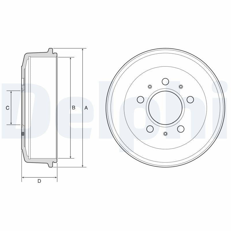 Delphi BF603 Brake Drum