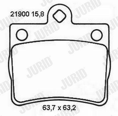 jurid 573053j brake pad, rear brake pad specifications, jurid car brake pad packaging JURID 573053J Brake Pad - 202 Rear Comp for Cars | 15.5mm Thickness JURID 573053J Brake Pad for 202 Rear Comp | Durable & Reliable jurid, brake-pads, car-parts, rear-brake, auto-repair, mechanics, car-maintenance, durable-braking, brake-systems, ai-generated