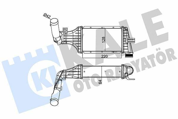 KALE Turbo Radiator (Intercooler) - Compatible with Astra G 1.7D-2.0D — Radiators & Fans