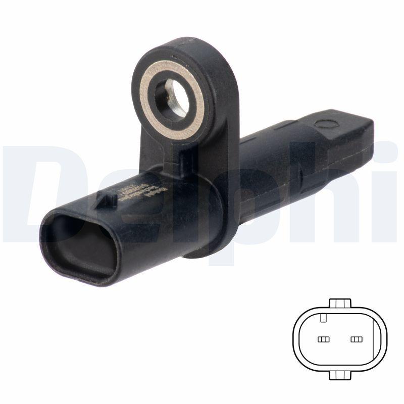 Delphi SS20801 ABS Sensor Front 18-Berlingo-C5-308-508-3008-5008 — Brake Sensors & ABS
